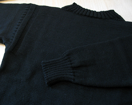 Guernsey Sweater（ガンジー ニット） 【by LE TRICOT DE LA MER/ネイビー】