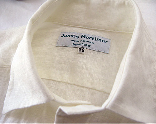 James Mortimer（ジェームスモルティマー）アイリッシュリネン ボタンダウンシャツ