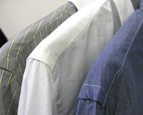 EEL　陶器釦のシャツ4 ・ランカラ2・Minimal Shirts