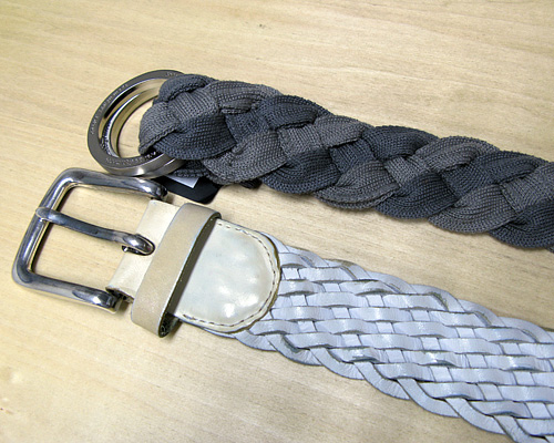 general design made（ジェネラルデザイン メイド） ブレードニット リングベルト（チャコール）