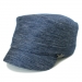 MANIERA (マニエラ)リネン/ポリエステル ワークキャップ（ネイビー）