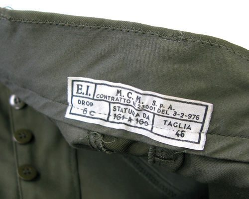 Dead Stock（デッドストック）ITALIAN ARMY フィールドパンツ【46size】
