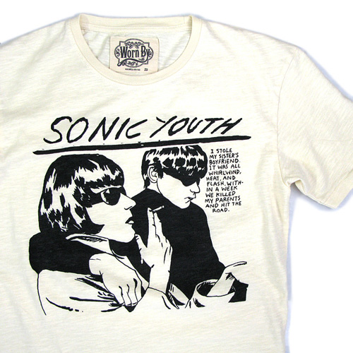 Worn By（ウォーン バイ）プリントTシャツ 「SONIC YOUTH/GOO」