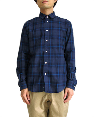 EEL（イール） Q-shirts（ブルーチェック）