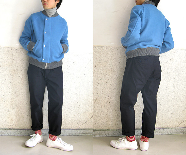 Yarmo（ヤーモ）3/4 ワーカーズパンツ（ネイビー）