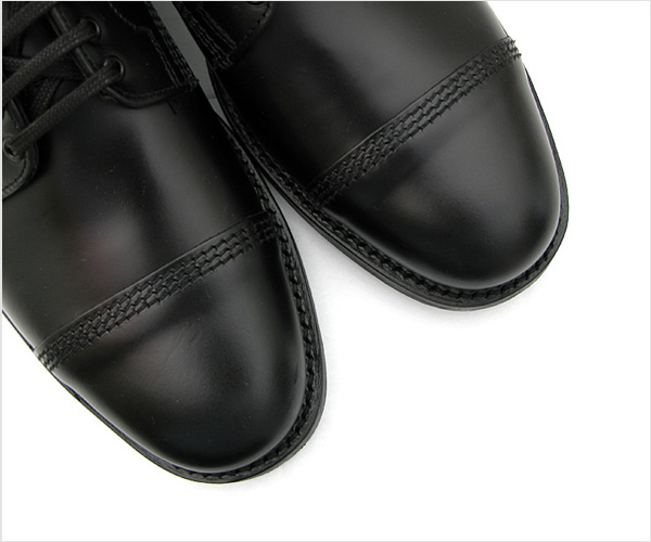 SANDERS（サンダース）ミリタリーダービーシューズ（ポリッシュドレザー・ブラック）