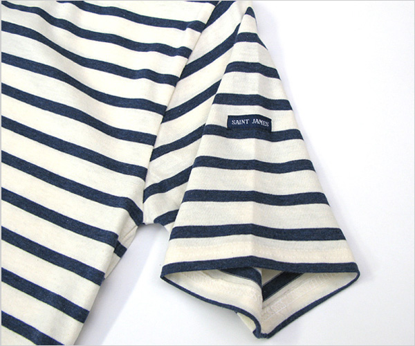 SAINT JAMES （セント ジェームス）PIRIAC ボーダーカットソー（生成り×インディゴ）