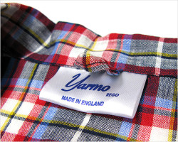 Yarmo（ヤーモ）フィッシャーマンズシャツ（レッドチェック）