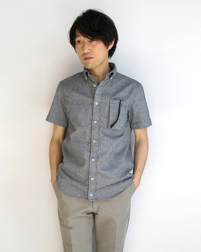 LOLO（ロロ）今治タオル Wネーム B.Dシャツ（シャンブレー）