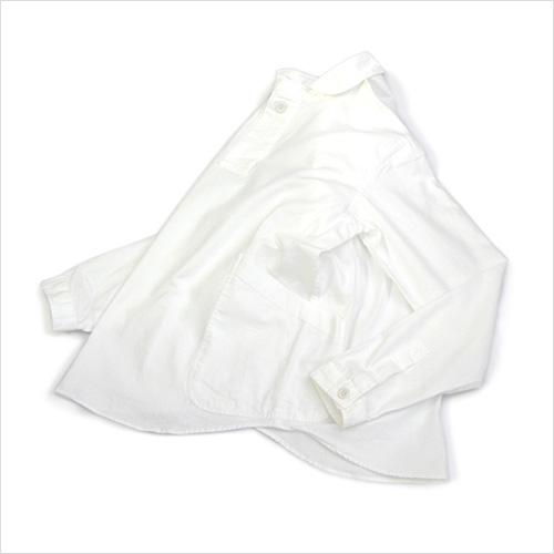 LOLO(ロロ)定番プルオーバーシャツ(ホワイト)