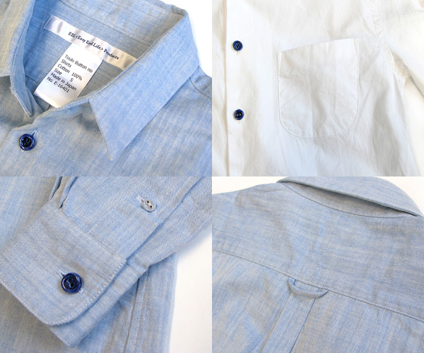 EEL（イール）陶器釦のシャツ