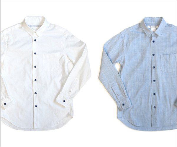 EEL（イール）陶器釦のシャツ