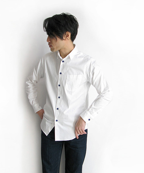 EEL（イール）陶器釦のシャツ
