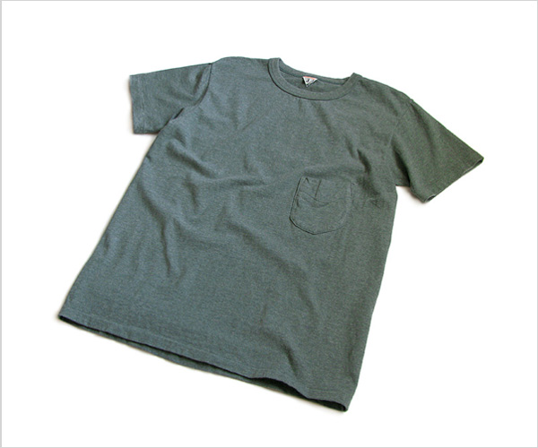FilMelange（フィルメランジェ）「DIZZY」　ポケットTシャツ（グリーンメランジェ）