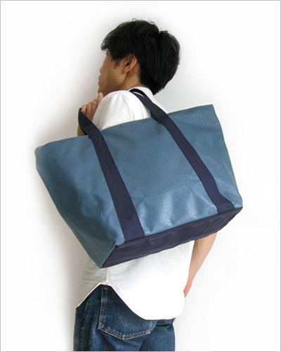 FUJITO(フジト) トートバッグ・M(ブルー×ネイビー)