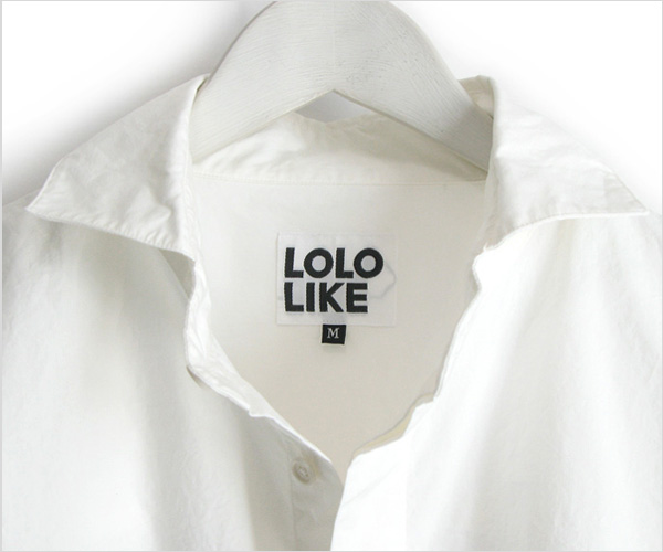LOLO LIKE（ロロライク） タイプライターbagシャツ（オフ）