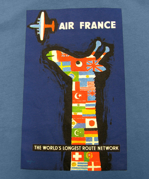 Raymond Savignac（レイモン・サヴィニャック）プリントTシャツ 「AIR FRANCE」