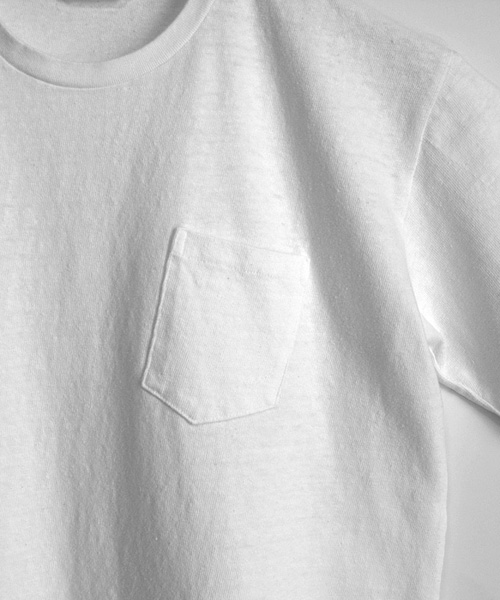FUJITO（フジト） C/N ポケットTシャツ（ホワイト）