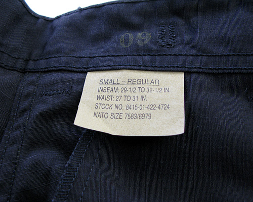 US ARMY B.D.U. リップストップ パンツ