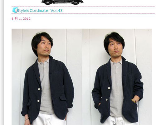 コーディネイトページ更新。