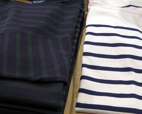 SAINT JAMES （セント ジェームス）NEW NAVAL ボーダーカットソー（生成り×ネイビー）