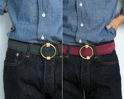 FUJITO LEATHER RING BELT