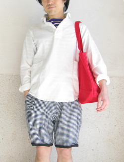 LOLO（ロロ）定番プルオーバーシャツ（ホワイト）