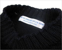 Guernsey Sweater（ガンジー ニット） 【by LE TRICOT DE LA MER/ネイビー】