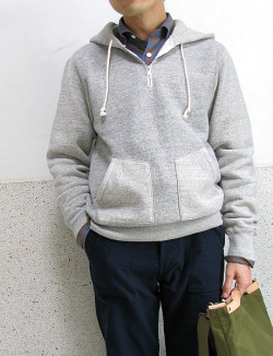 FilMelange(フィルメランジェ)「PARKER」ジップパーカ(メランジェ/グレー)