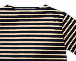 SAINT JAMES （セント ジェームス）OUESSANT ボーダーカットソー（ネイビー×ピーチ）