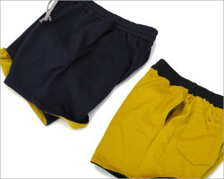 FilMelange（フィルメランジェ） 「BRYANT」メッシュショーツ（ディープネイビー×カレッジイエロー）