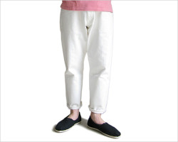 EEL(イール)砂浜デニム(ホワイト・ワンウォッシュ)