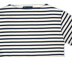 SAINT JAMES (セント ジェームス)OUESSANT ボーダーカットソー(生成り×ネイビー)