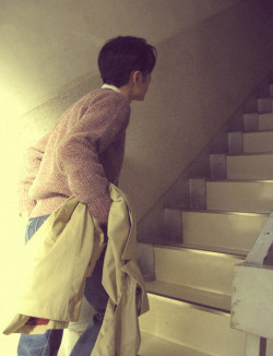 knitchy（ニッチー）ホールガーメント ブリオッシュリブ　プルオーバー（トリコロール）