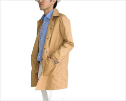 FUJITO(フジト) ロング コーチジャケット(キャメル)