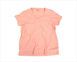 【WOMEN'S】FilMelange(フィルメランジェ)「LAURA」 VネックポケットTシャツ