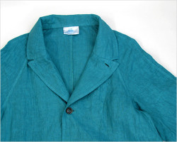 Yarmo（ヤーモ）ラグラン リネンコート（エメラルド）