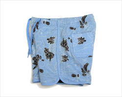 【WOMEN'S】FilMelange(フィルメランジェ) 「FANNIE」プリントショーツ(サックス)