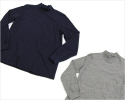 FilMelange（フィルメランジェ）「DUOMO」　モックネック ポケットTシャツ