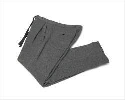 FUJITO（フジト） 1タック イージーパンツ（グレー）