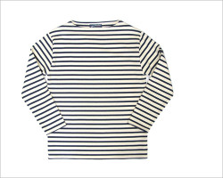 SAINT JAMES （セント ジェームス）OUESSANT ボーダーカットソー（生成り×ネイビー）