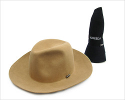 MANIERA (マニエラ) フォルダブル フェルトハット（ライトキャメル）