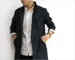 Yarmo（ヤーモ）ワークコート（ネイビー）