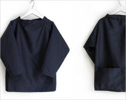 LE TRICOT DE LA MER（ル トリコ ドゥ ラ メール）フィッシャーマン スモック（ネイビー）