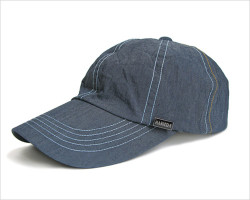 MANIERA（マニエラ）インディゴ ナイロン ベースボールキャップ（ブルー）