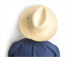 MANIERA（マニエラ） トキヤ バックフリンジ ハット（ナチュラル）