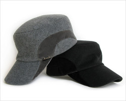 MANIERA(マニエラ)フリース×ベルベット ストリームライン ワークキャップ