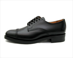 SANDERS(サンダース)ミリタリーダービーシューズ(ポリッシュドレザー・ブラック)