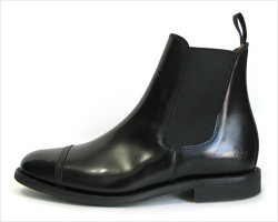 SANDERS（サンダース）ミリタリーキャップトゥ チェルシーブーツ