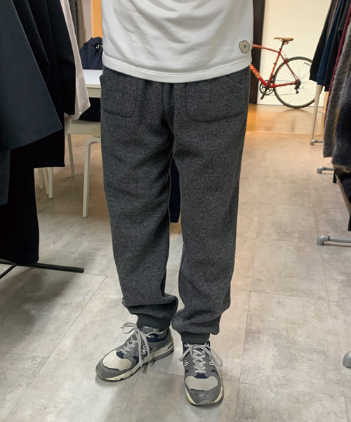 comm. arch.（コム・アーチ）W/C ダブルスウェット パンツ（ミックスグレー）